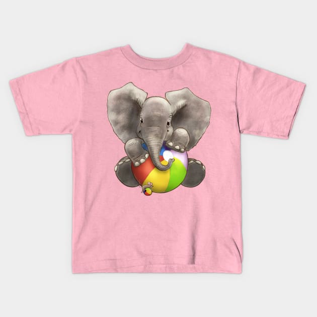 BB Beach Ball Kids T-Shirt by Aari